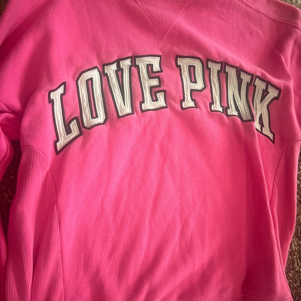 VINTAGE PINK pink sweatshirt, size: EXTRA SMALL